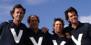 The McLachlan brothers Hamish (far left) and Gillon (far right) played polo growing up.