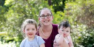 Mother-of-two Felicity Button,31,is a lead plaintiff in the class action against the federal government.