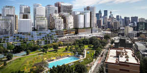 The NSW government has released revised plans for its $11 billion revamp of 24 hectares in and around Central Station. 