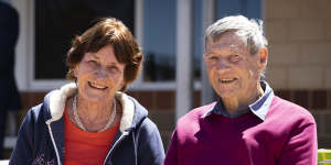 Mary and Dennis McGowan earlier in the day. 