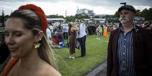 Punters enjoy the festivities at Melbourne Cup Day.