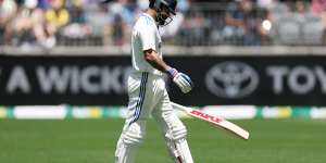 Virat Kohli was dismissed for five on Friday. 