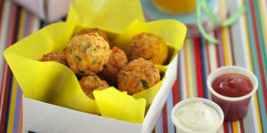 Tasty chicken balls.