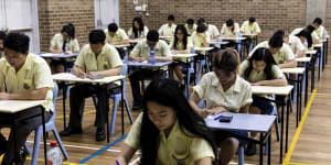 A record 18,544 students will sit for the selective school test in May,competing for about 4200 places.