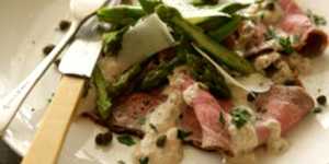 Rare beef tonnato with capers