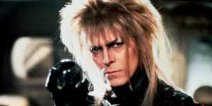 David Bowie as the Goblin King in 1986 movie Labyrinth.
