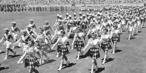 Opening ceremony at the Perth Commonwealth Games,November 23,1962.