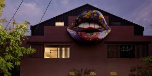 The Erskineville converted warehouse of Ken Reinsfield is a landmark thanks to its big lips.