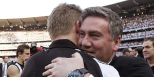 ‘This win means everything’:McGuire celebrates with Pies after grand final win