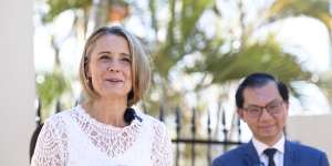 Labor senator Kristina Keneally speaks about her decision to contest the lower house seat of Fowler at the next federal election.
