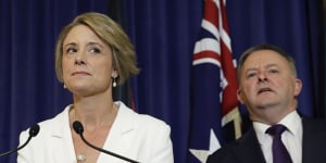 Labor frontbencher Kristina Keneally,pictured with close friend Anthony Albanese,is considering switching to the House of Representatives.
