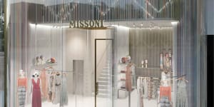 Renders of the new Missoni store at 25 Martin Place,Sydney.