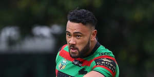 Kirisome Auva’a at Souths training in 2015.