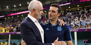 Graham Arnold and Lionel Scaloni could be set for another reunion next month.