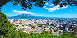 Kagoshima,viewed from Shiroyama Observatory.