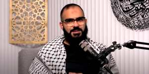 Mohammed Alwahwah,a relative of Hizb ut-Tahrir Australia founder Ismail Alwahwah. He is the administrator of the Stand4Palestine WhatsApp group.
