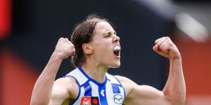 North Melbourne’s Jasmine Garner,considered one of the league’s best players.