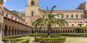 Cloister of the cathedral of Monreale.