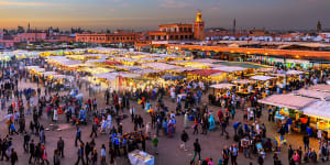 Djemaa el Fna square has been largely unaffected by the earthquake.