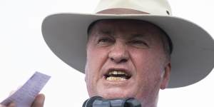 Barnaby Joyce has a new hat sponsor in Gina Rinehart