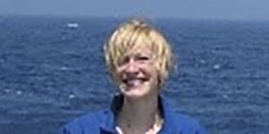 Maritime archaeologist Emily Jateff aboard Akademik Mystislav Keldysh,during an expedition to the Titanic in 2005.