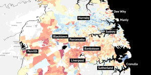 80 homes in Frenchs Forest:Pockets of Sydney's social advantage revealed