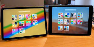 The iPad Gen 10 (left) is immediately a nicer-looking machine than the Gen 9.