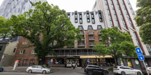 The RMIT Village building earmarked for redevelopment. 