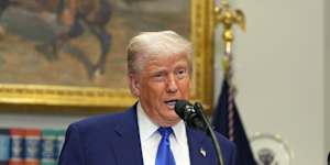 President Donald Trump says China has agreed to fully open its economy.