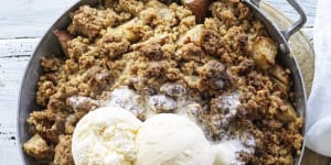Everything you need to make the streusel topping can be found in your pantry.