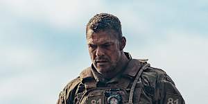 Alan Ritchson as 81 in War Machine.