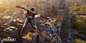 Spider-Man 2 moves fast,especially while using the new web wings.