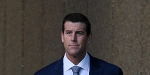 Ben Roberts-Smith outside the Federal Court in Sydney in a file photo from July 2022.
