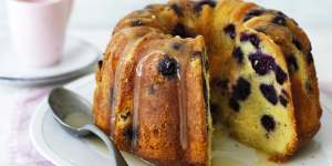 Helen Goh's lemon and blueberry cream cheese pound cake.