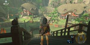 Exploring one of the game's many villages.