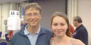 Mila Antonova discussed playing bridge with Bill Gates in an online video.