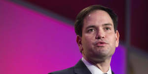 Republican Senator Marco Rubio was among those who hit out at China for threatening Australia. 