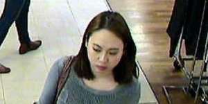 Michelle Leng seen in CCTV footage in Pitt Street earlier on the day in April 2016 that she was detained by her uncle,later to be murdered.