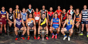 The 2020 collection:This year's AFL captains.