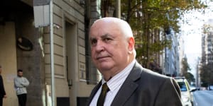 Former Hurstville and Georges River councillor Vince Badalati outside ICAC on Tuesday.