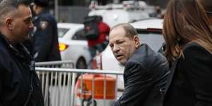 Harvey Weinstein leaving his Manhattan trial last week.