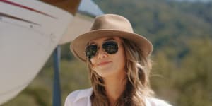 Delta Goodrem plays a sassy seaplane pilot in Love Is In The Air.
