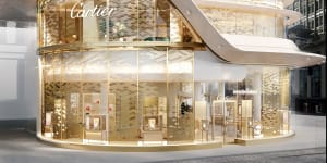 Renders of the new two-level Cartier store at 388 George Street,Sydney