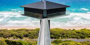 The Pole House is one of Victoria's most eye-catching properties.