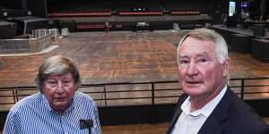 Chris Wren,right,with brother John Wren II,said Chris Wren said he and the other owners of Stadiums Pty Ltd were unhappy with the Heritage Council decision.