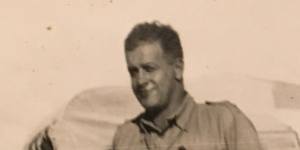 Bev Todd in Libyan desert in 1941.