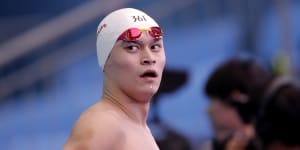 Sun Yang will not be able to defend his 200m freestyle title at the Tokyo Olympics next month.