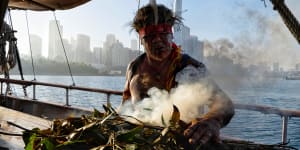 Tribal Warrior fetches flame from island to Sydney smoking ceremony