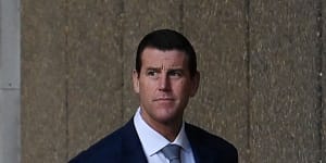 Ben Roberts-Smith outside the Federal Court in Sydney in 2022.