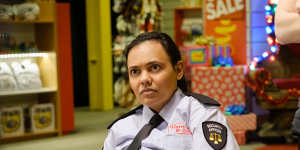 Miranda plays Gladys,the toy-shop security guard,in A Christmas Ransom.